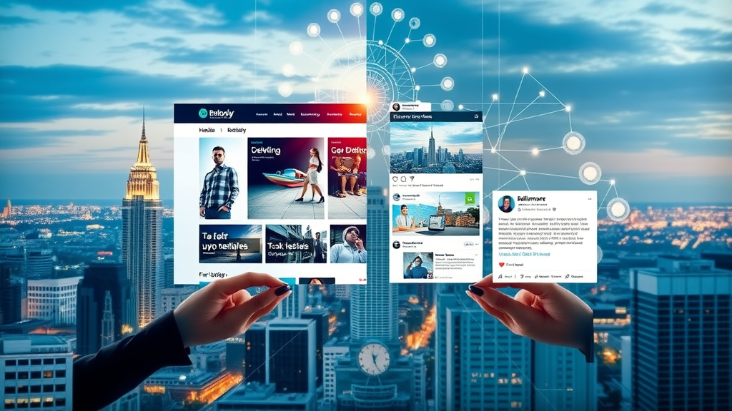 Baltimore business web design integrated with active social media feeds