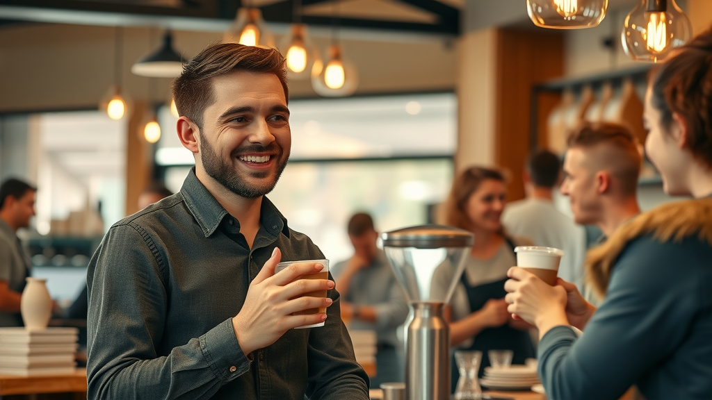 audio marketing successful small business audio content cafe owner content marketing customers