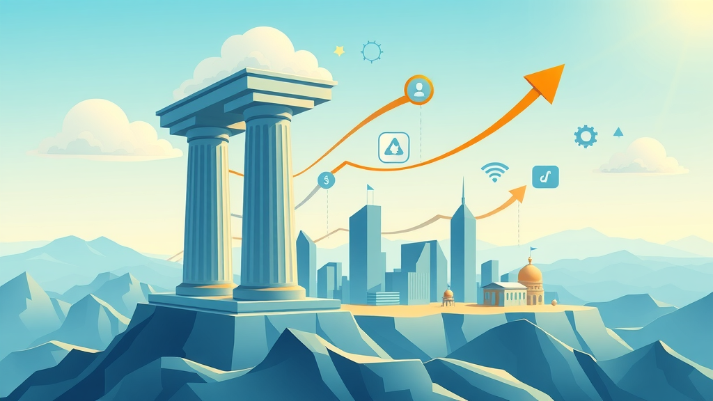 Brand Identity Baltimore: Infographic showing graphic design, logo design, color system and foundational brand pillars in Baltimore skyline