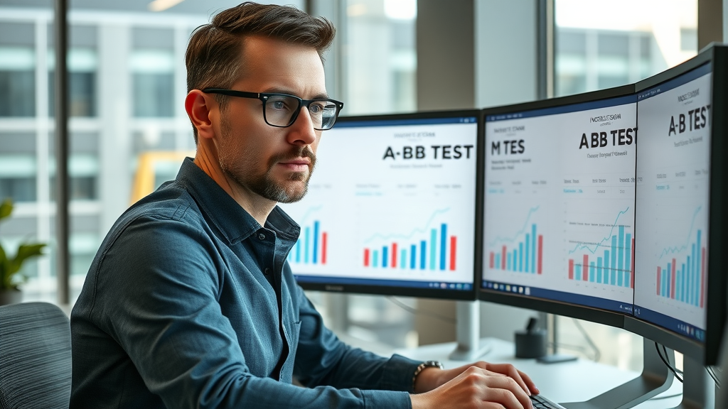 Baltimore digital marketing expert performing A/B tests to improve landing page conversion rates