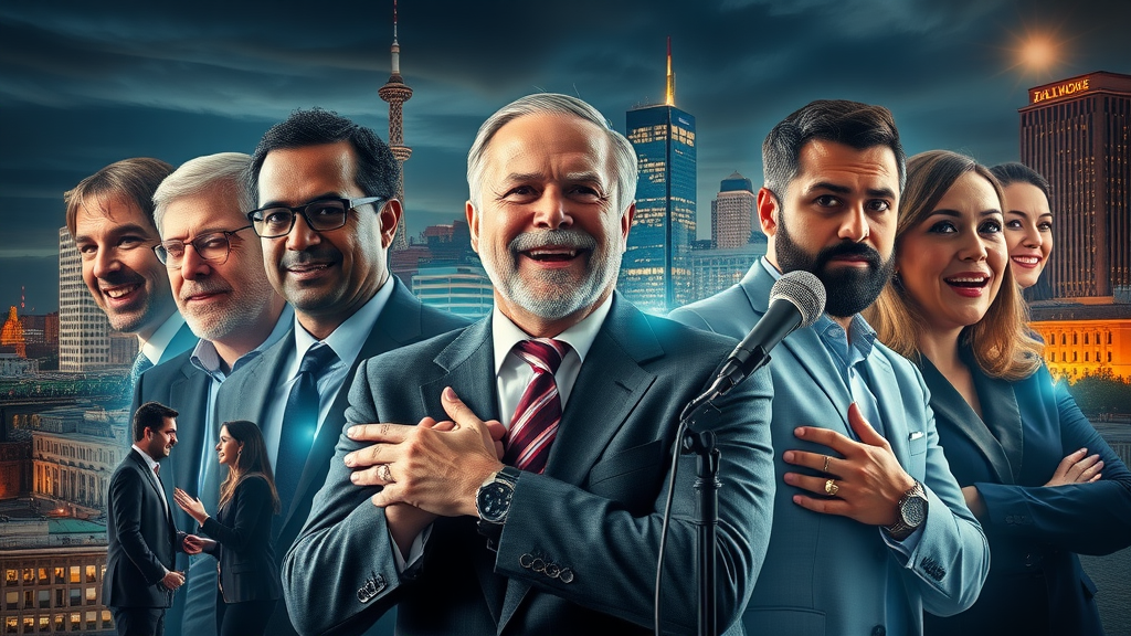 dynamic montage of baltimore entrepreneur and business podcast icons with city landmarks and vibrant energy