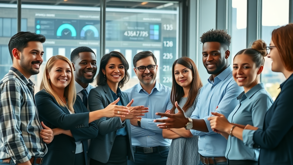 Digital marketing agency professionals collaborating in Baltimore