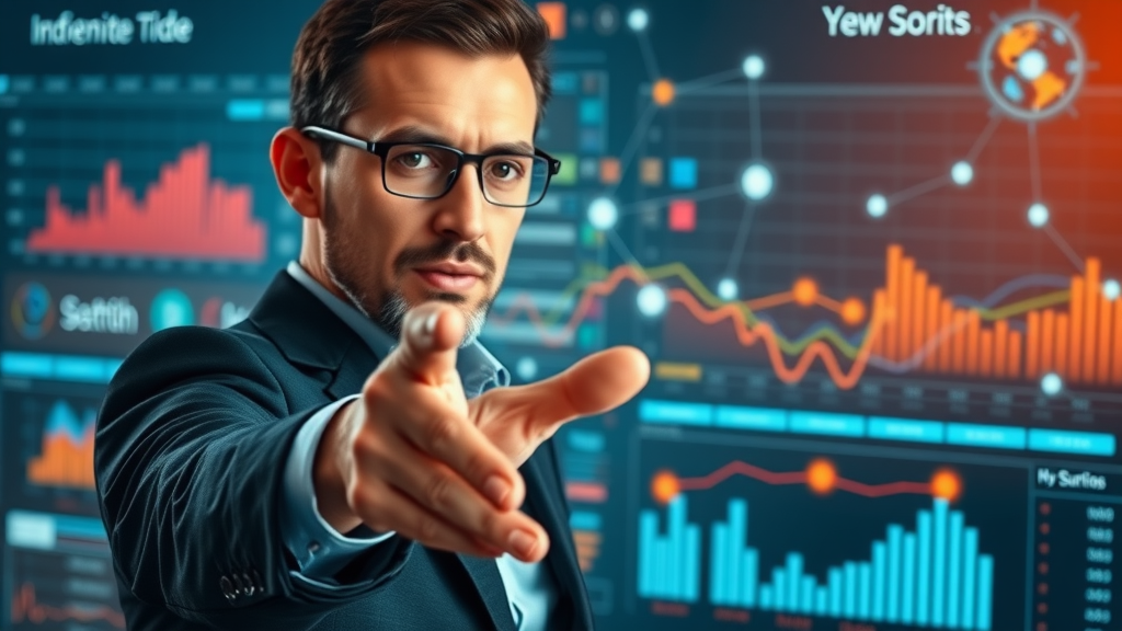 Branding expert using digital dashboard for online brand management with holographic digital brand elements and data. digital brand management.