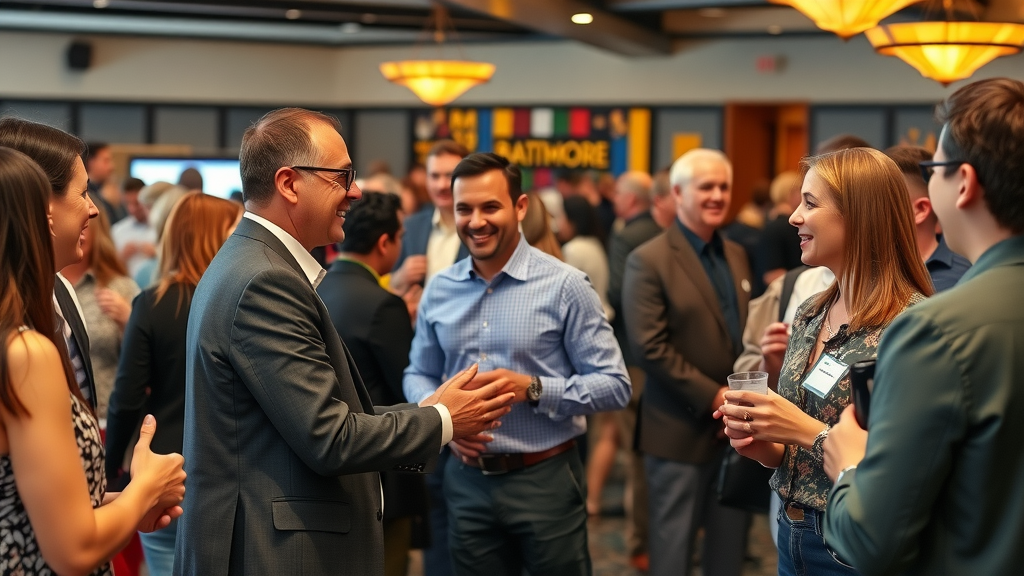 business community friendly Baltimore business networking event relationship building