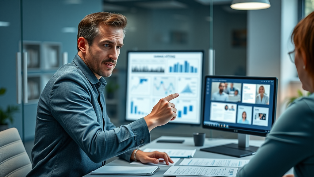 Professional video strategist mapping branding strategy for small business video content