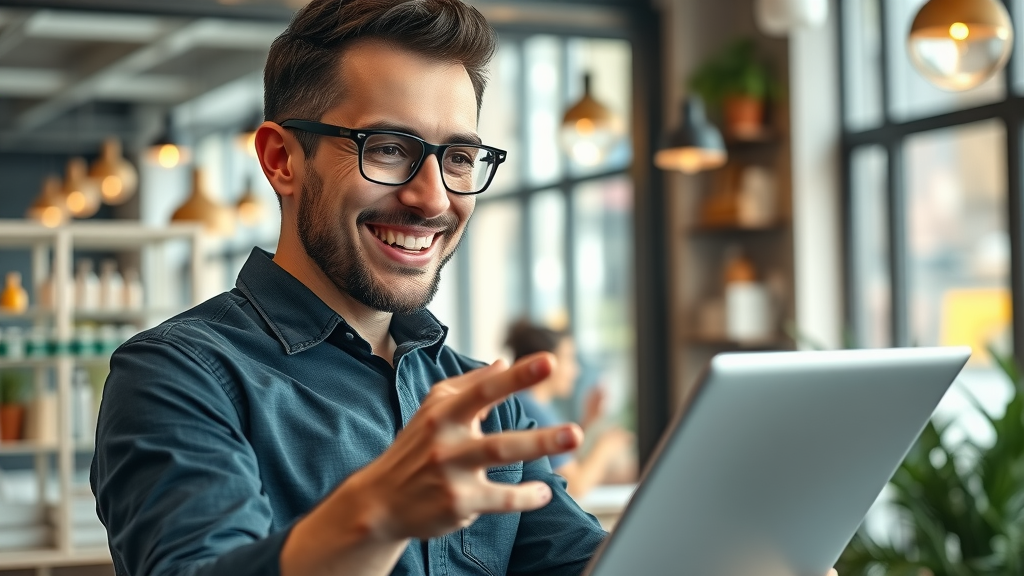 Baltimore business owner reviewing digital marketing ROI and growth stats